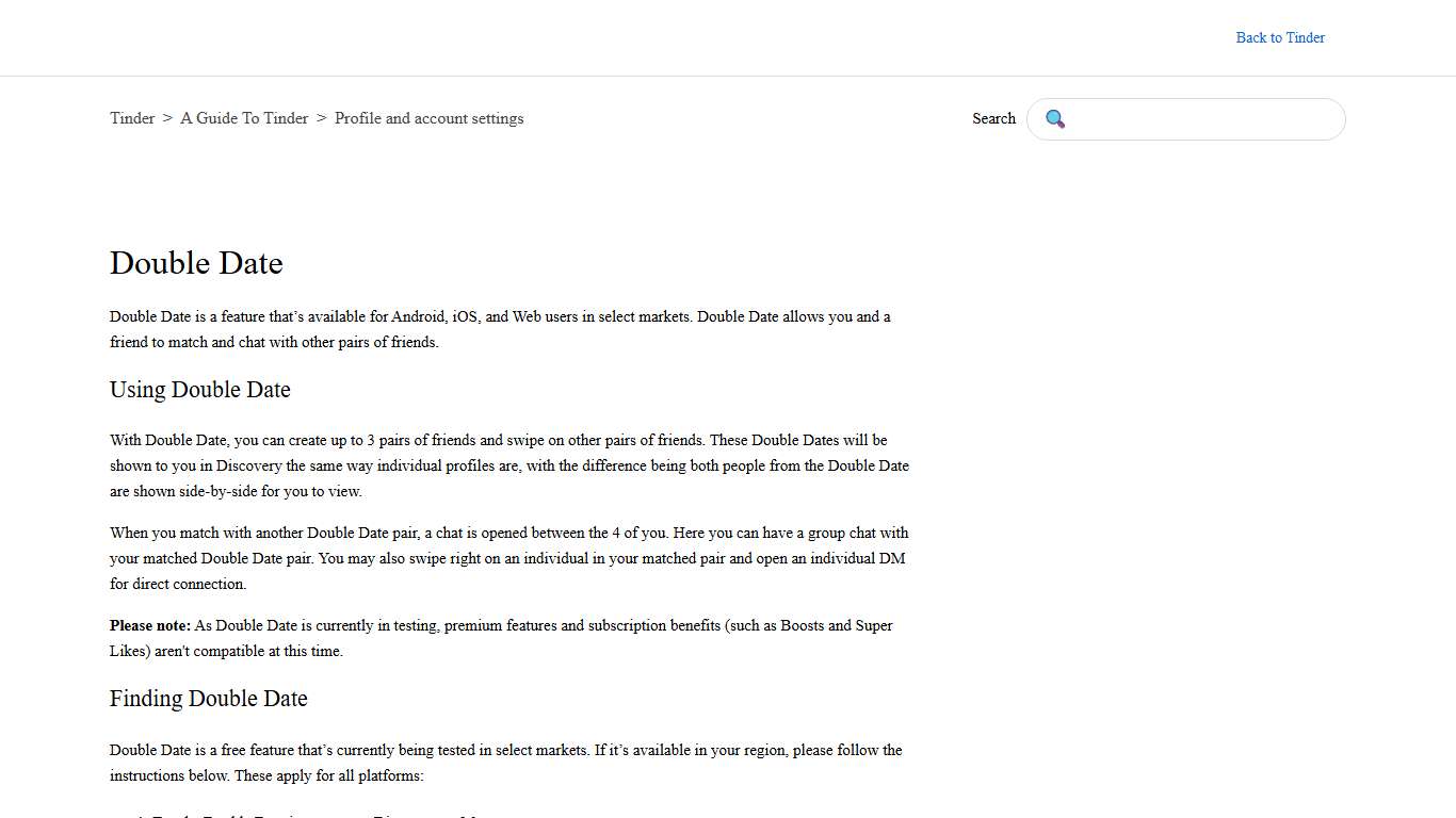 Double Date – Tinder