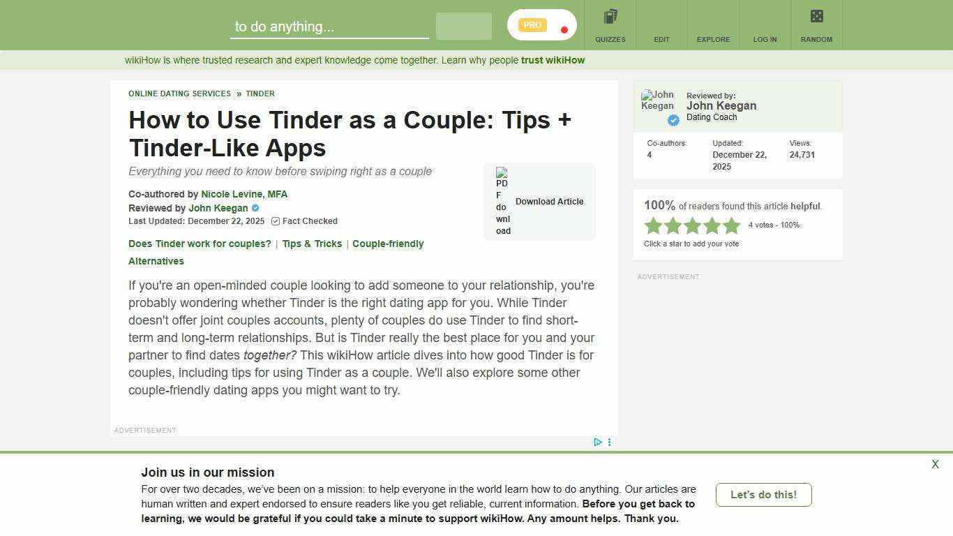 Tinder for Couples: Is It Worth It? What You Should Know