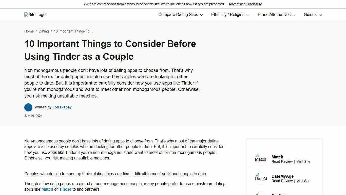 10 Important Things to Consider Before Using Tinder as a Couple