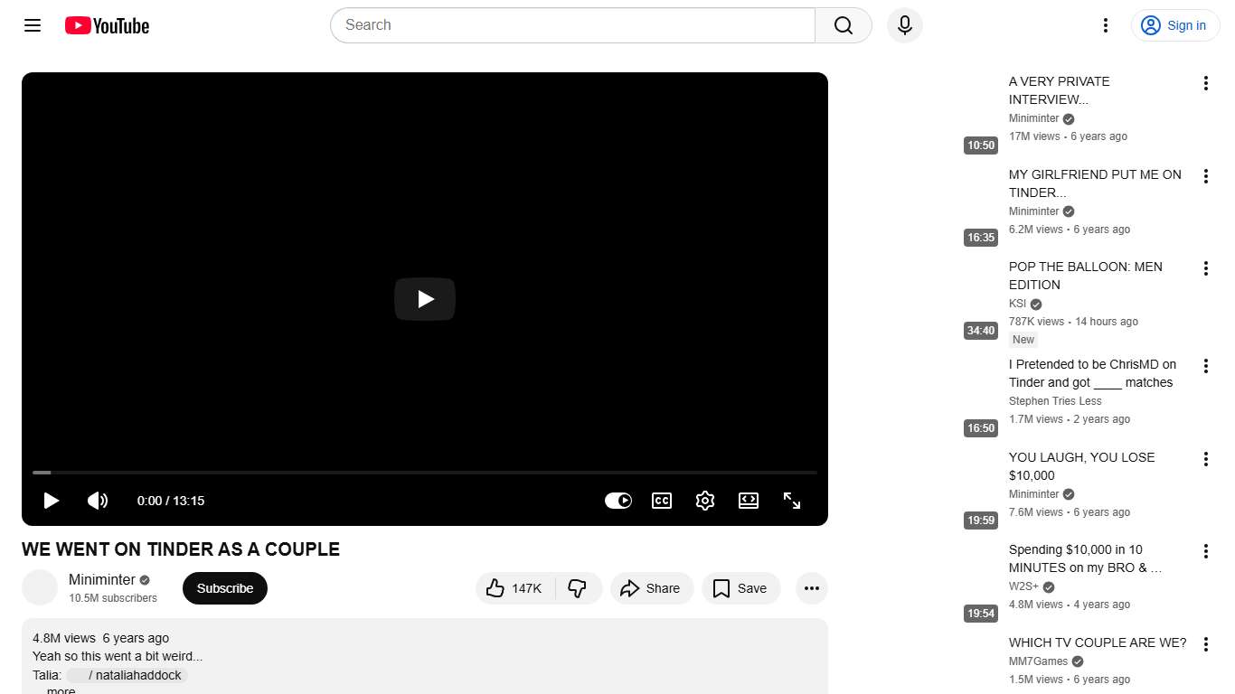 WE WENT ON TINDER AS A COUPLE - YouTube